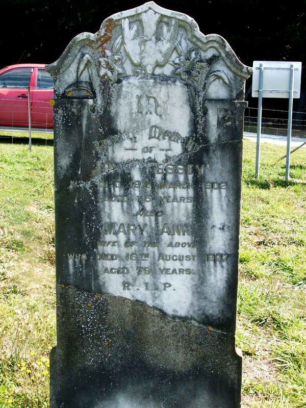 Memorial for John Kessey and Mary Ann Hanrahan